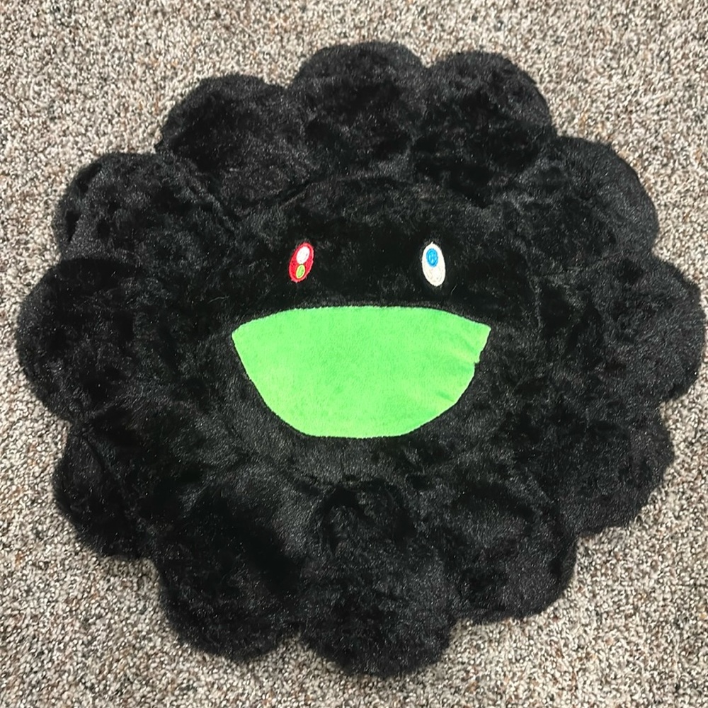Takashi Murakami Rainbow Flower Plush Pillow